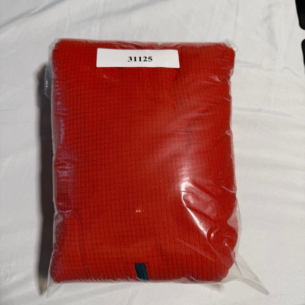 Orvis Trout Bum Fleece Pullover Red Quarter Zip Men's XXL Textured - Picture 7 of 7